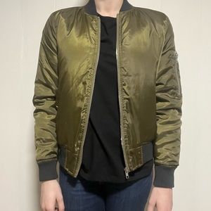 Green bommer jacket